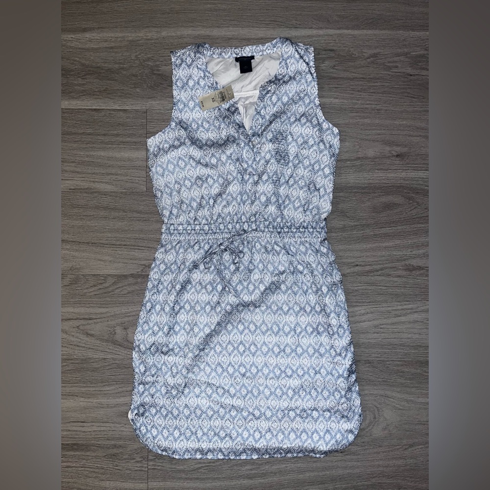 Ann Taylor Sleeveless Drawstring Dress XS NWT